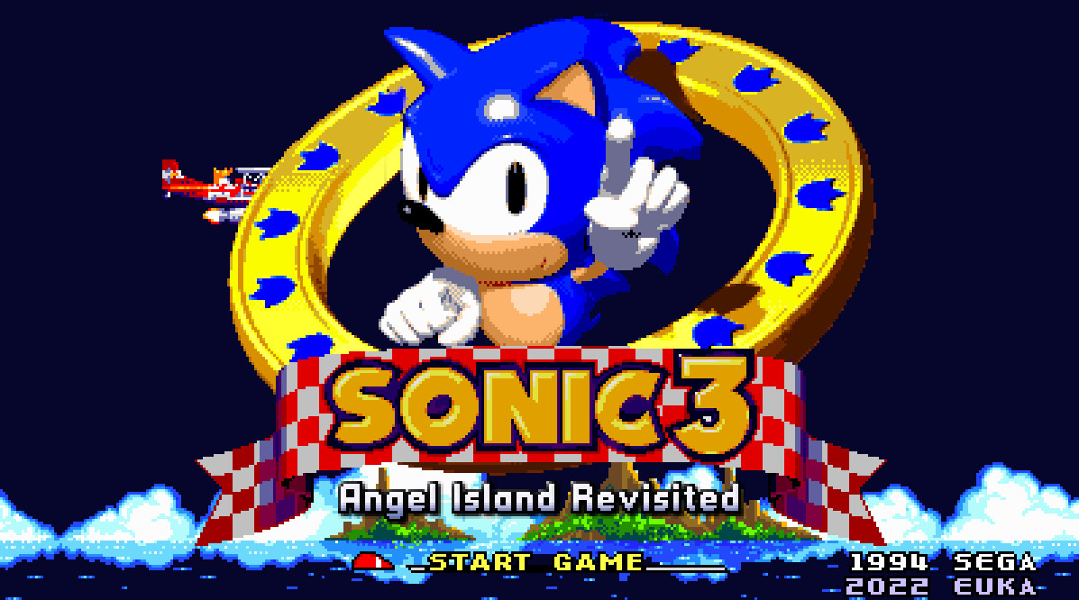 S&K Sonic in S3 Title Screen [Sonic 3 A.I.R.] [Mods]