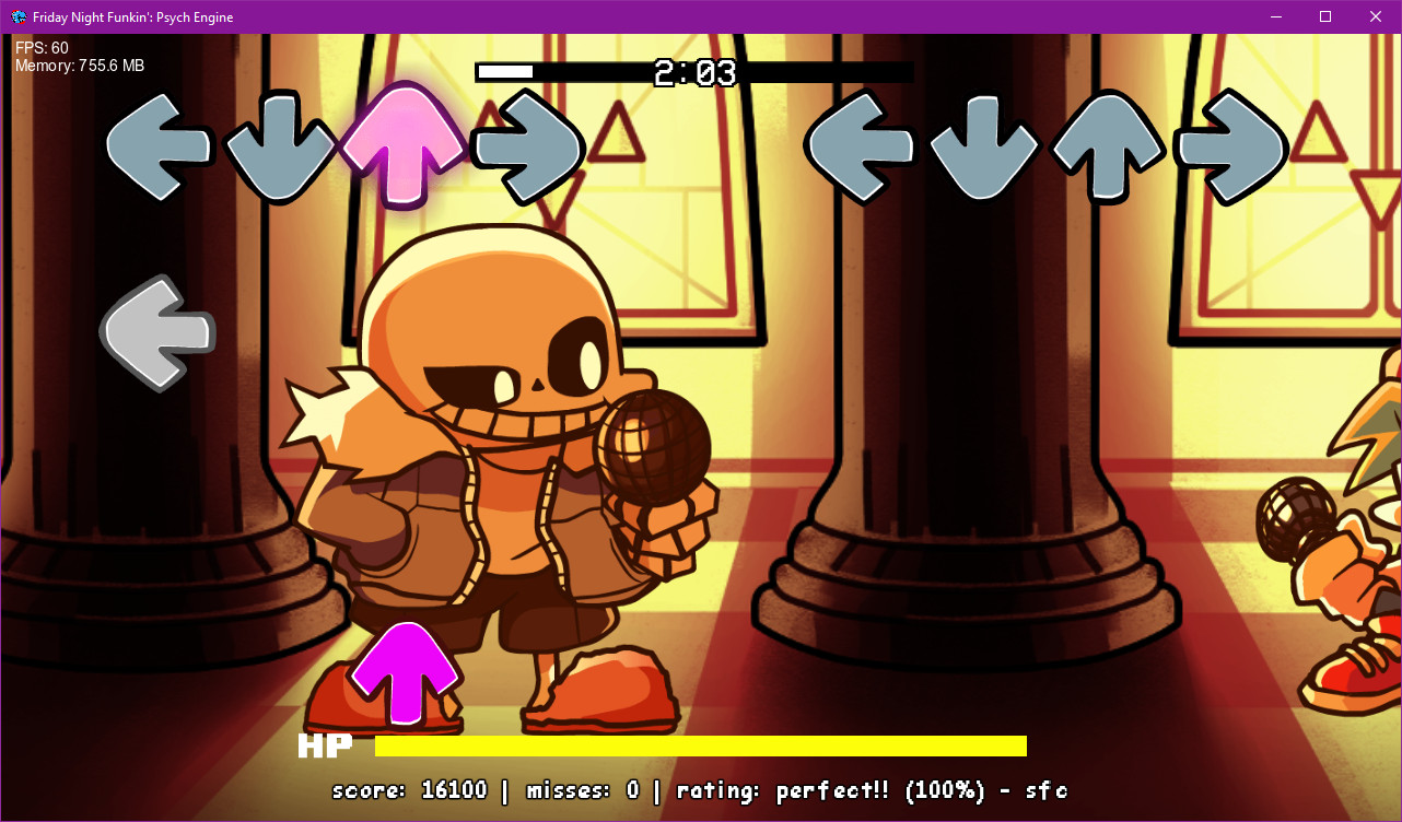 FNF Indie Cross Sans - Sansational (4k) 