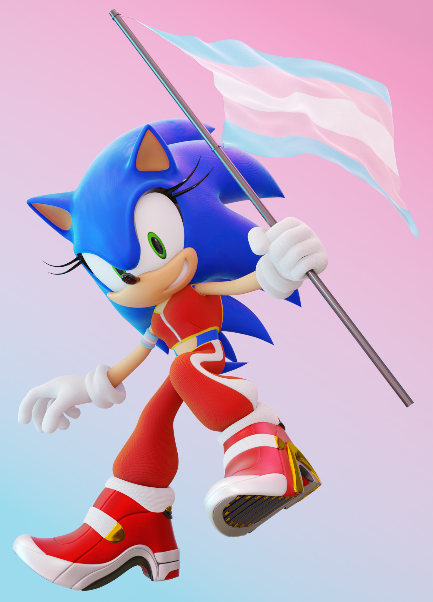 Trans Fem Sonic [Sonic 3 A.I.R.] [Mods]