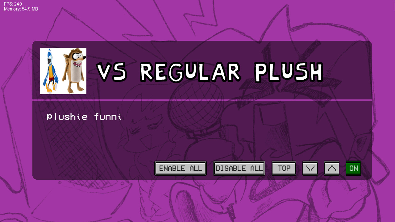 Friday Night Funkin' Vs Regular Plush