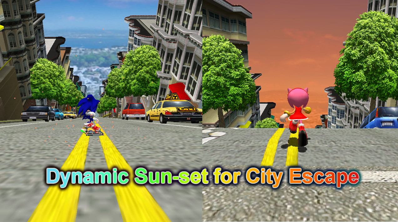 Dynamic Sun-set for City Escape [Sonic Adventure 2] [Mods]