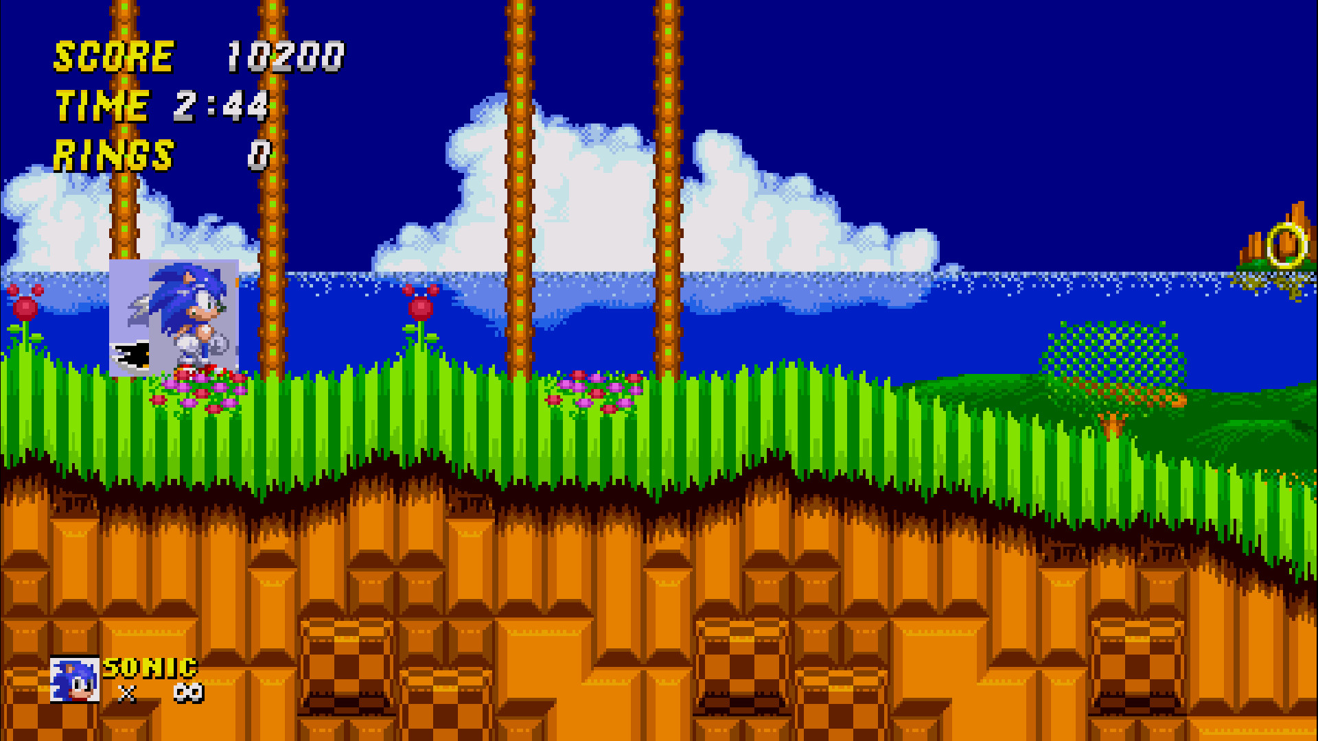 Play Genesis Modern Sonic in Sonic 2 Online in your browser