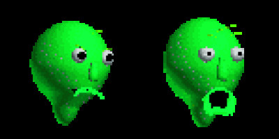 Green 3D Baldi Icons