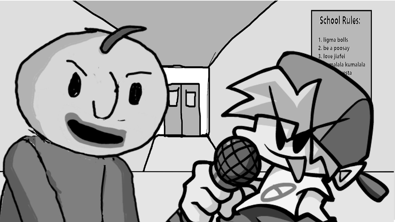 FNF VS Baldi V1.0 Demo but I made it WORSE