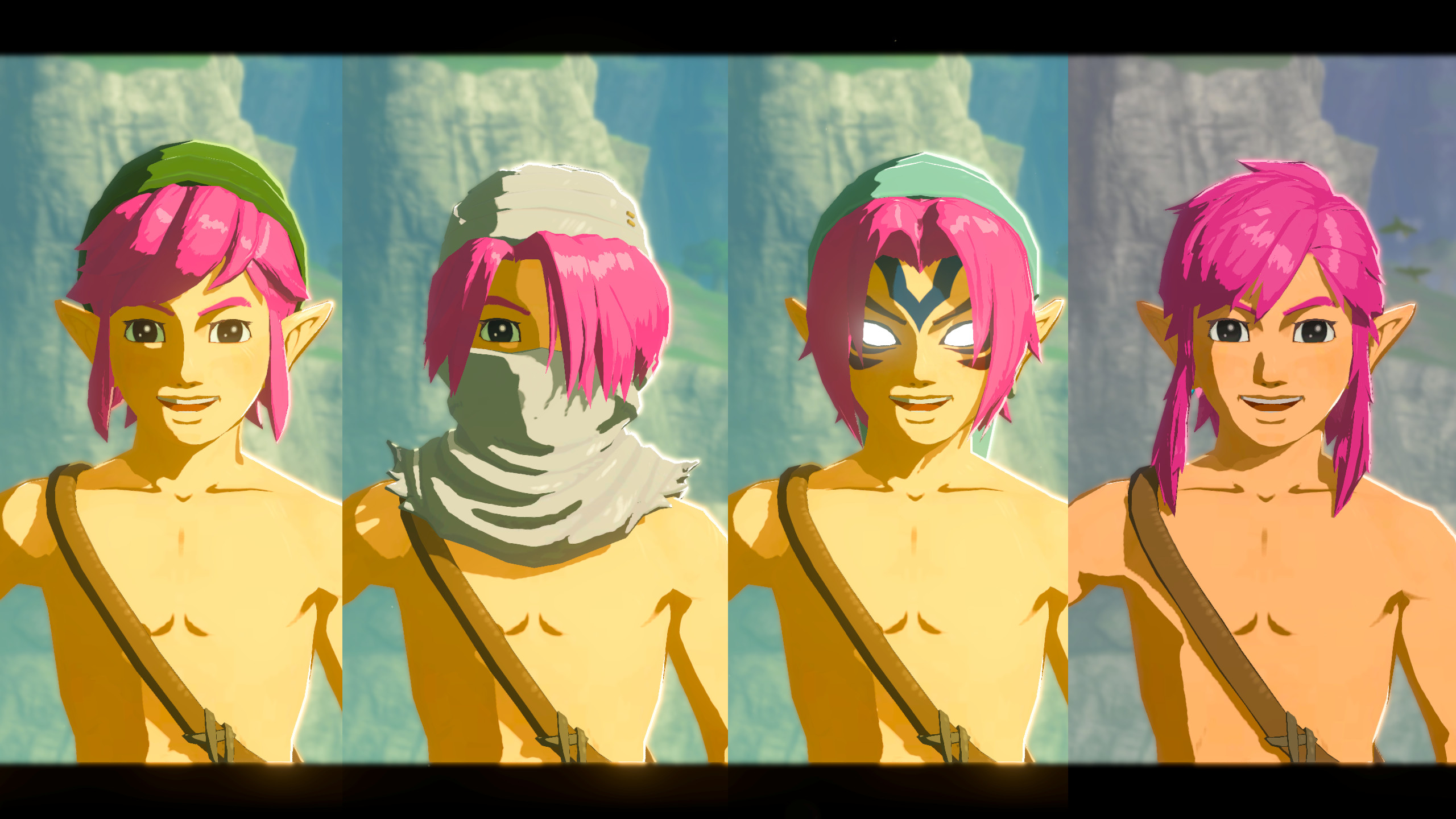 A Link To The Past Pink Hair The Legend Of Zelda Breath Of The Wild Wiiu Mods 2801