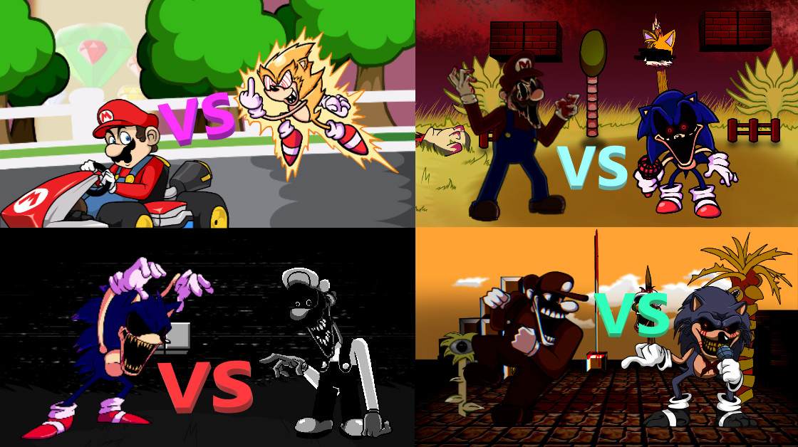 Friday Night Funkin': VS Mario.EXE 2.0 FULL WEEK + Cutscenes + All Codes [ FNF Mod/Sonic EXE 2.0]