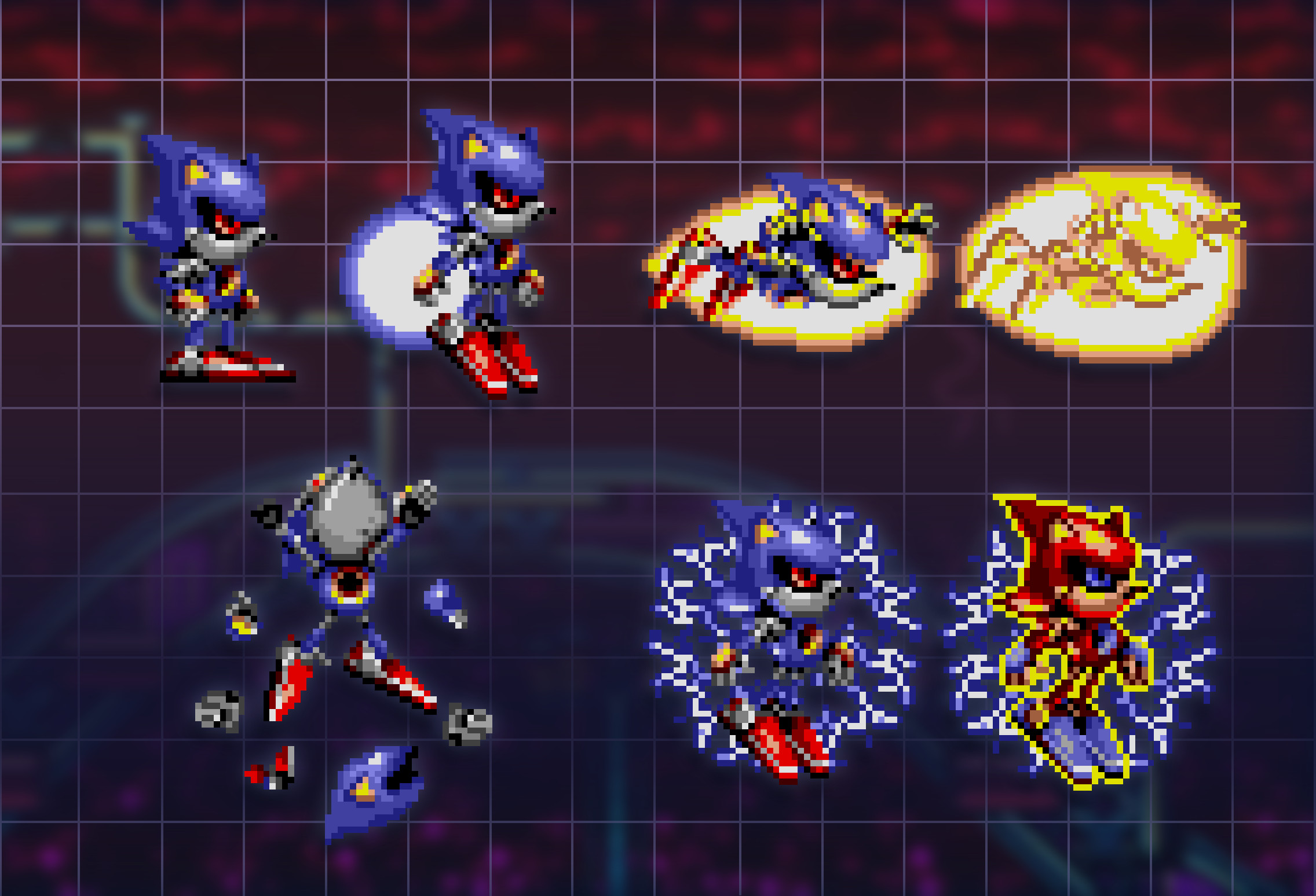 Super Metal Sonic Sprites