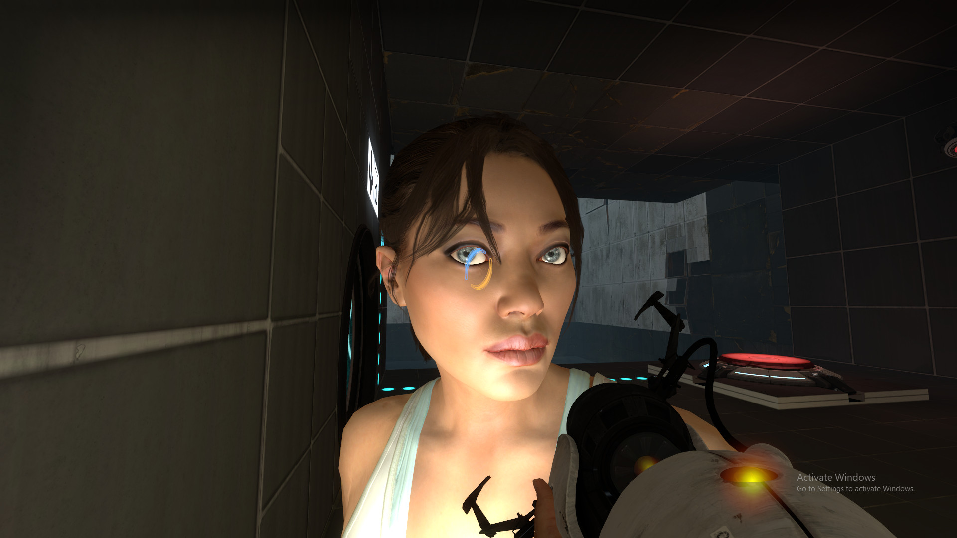 Chell Portal 2 Wallpaper 1920x1080 Playing Portal 2 In The Time Of
