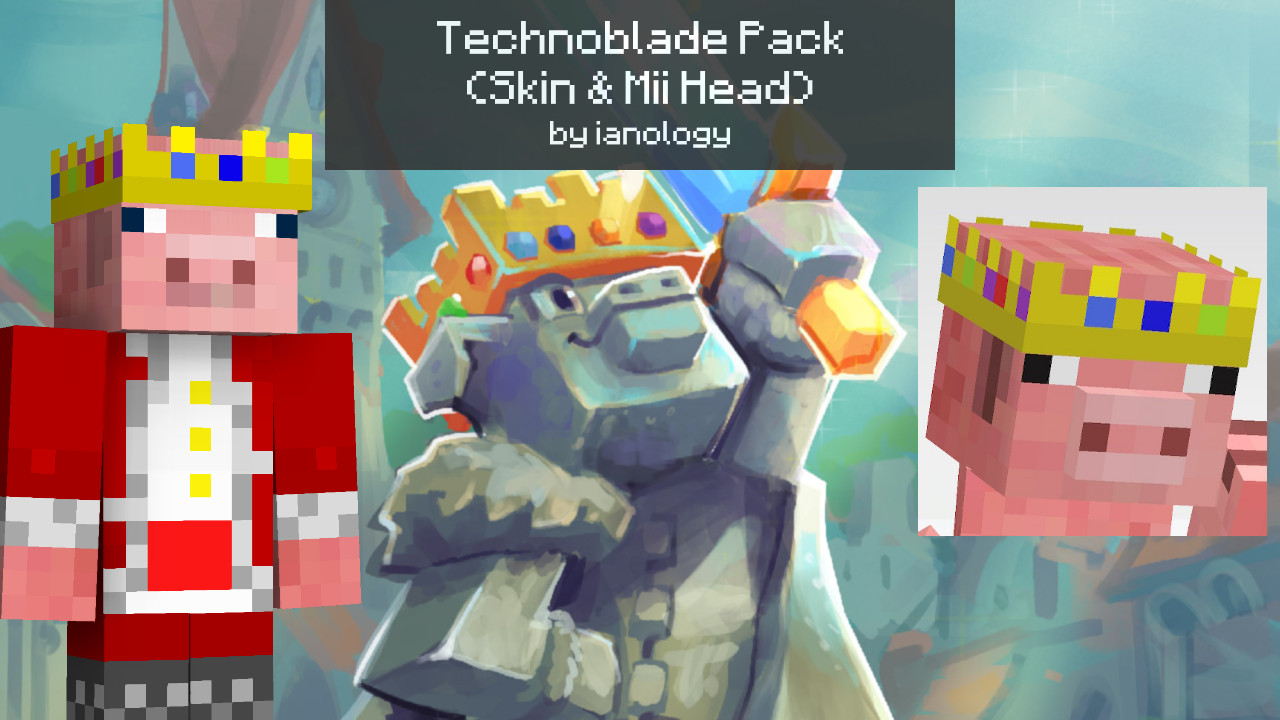 Technoblade Pack [Super Smash Bros. Ultimate] [Mods]