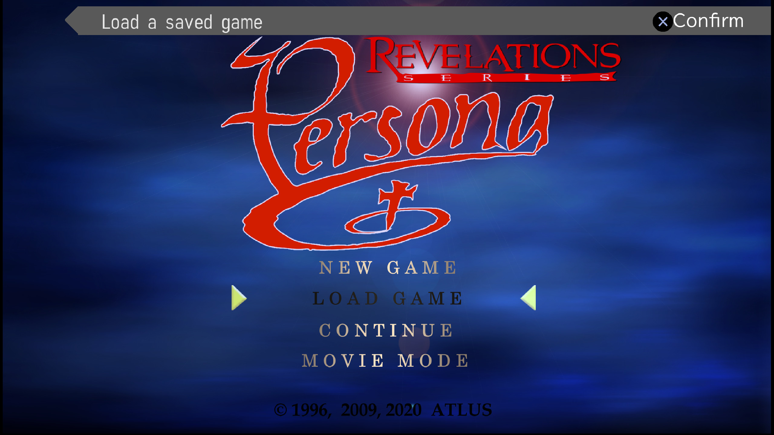 Original HD PSX Main Menu Mod for Shin Megami Tensei: Persona (PSP ...