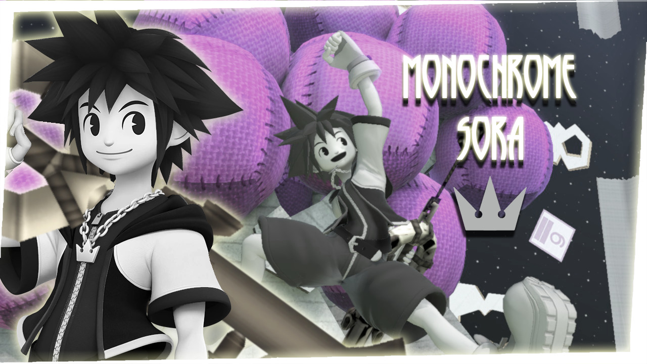 Monochrome Sora (Model Import) [Super Smash Bros. Ultimate Monochrome Sora (Model Import) [Super Smash Bros. Ultimate