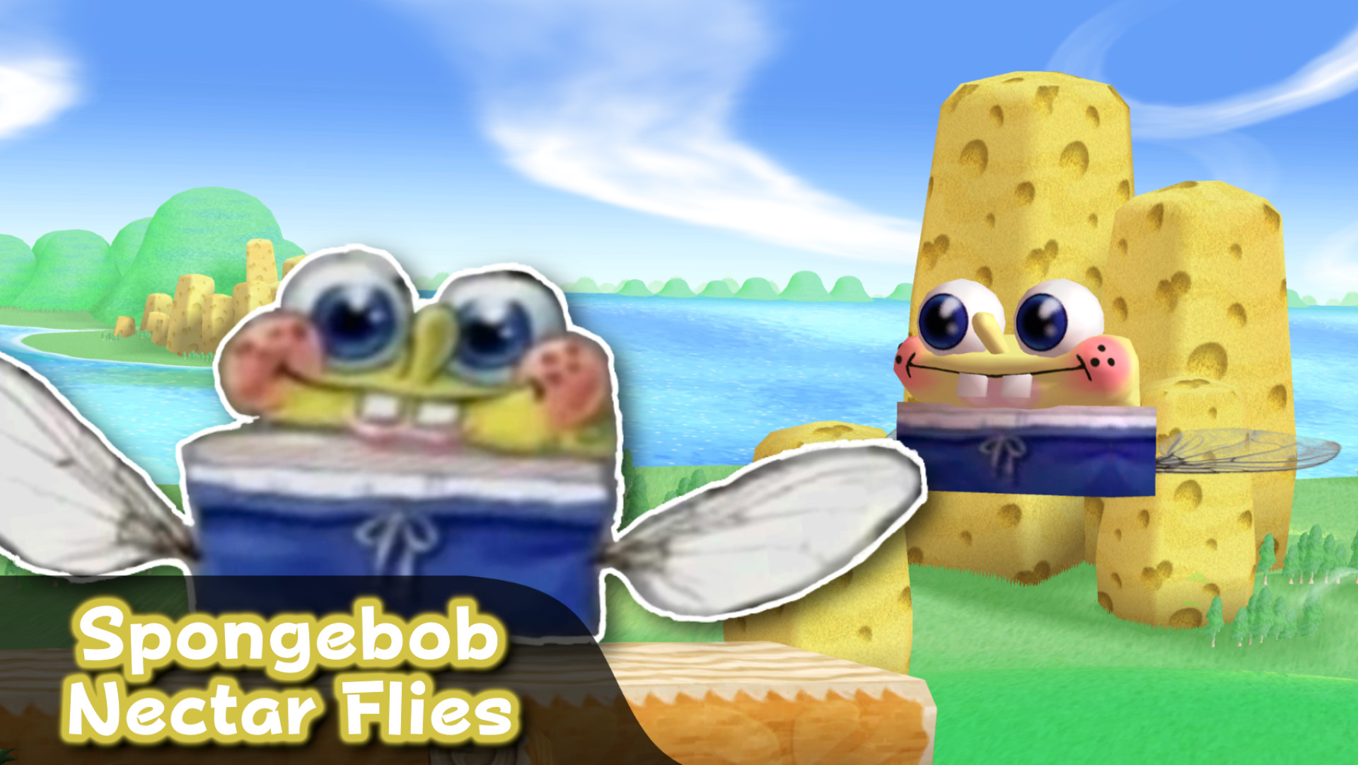 Spongebob Nectar Flies [Kirby's Return to Dream Land] [Mods]