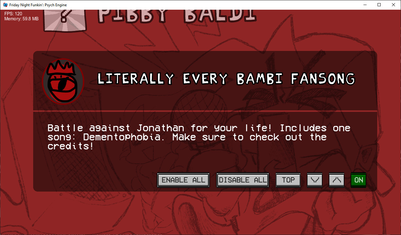Literally Every Bambi Fansong Ever Mod for Friday Night Funkin' | FNF Mods
