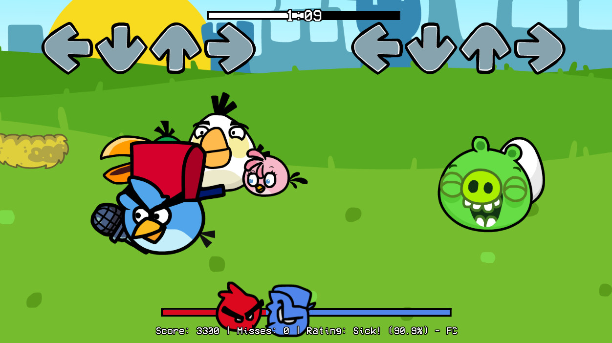 VS BUBBLES ANGRY BIRD [Friday Night Funkin'] [Mods]