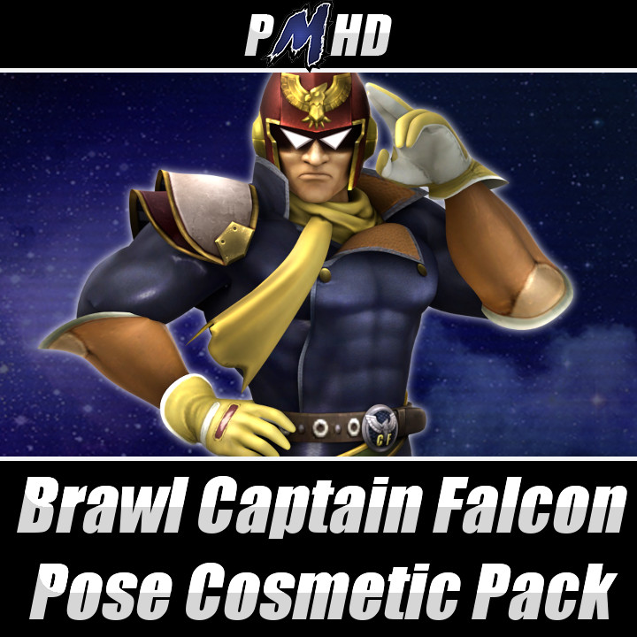 Brawl Captain Falcon Pose Cosmetic Pack [super Smash Bros Brawl] [mods]