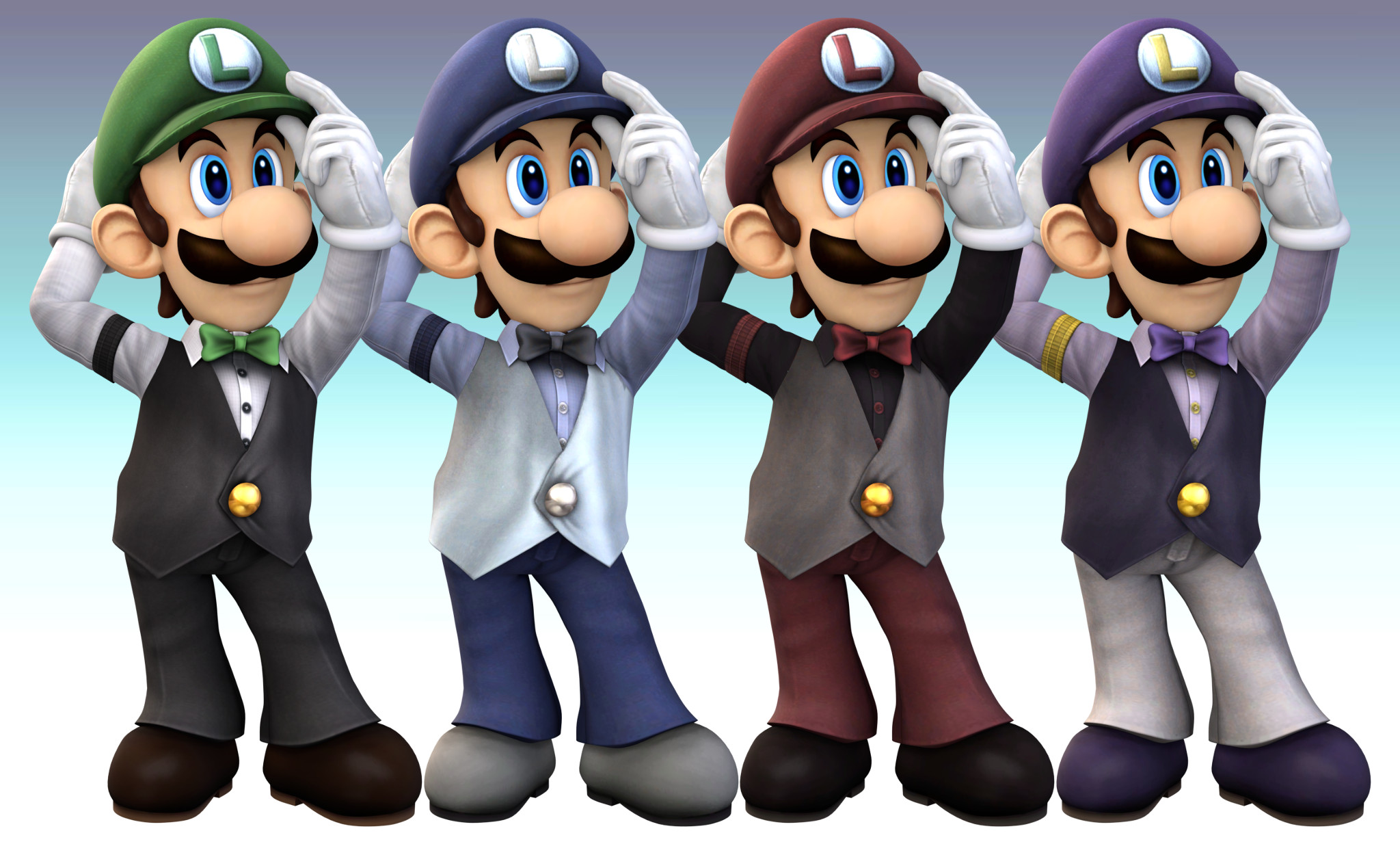 Brawl Luigi Pose Cosmetic Pack [Super Smash Bros. Brawl] [Mods]