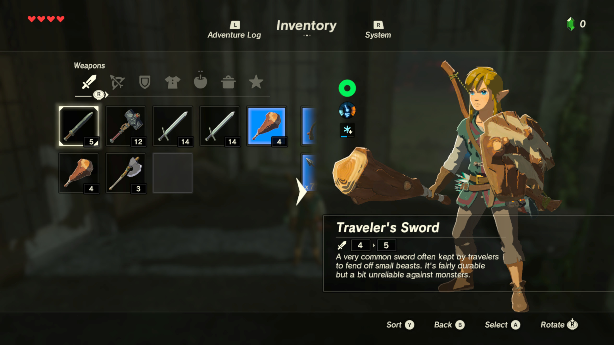 Weapon Durability x2 [The Legend of Zelda Breath of the Wild (Switch
