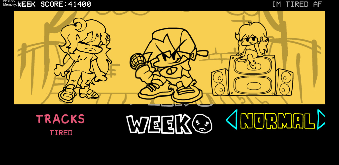 Friday Night Funkin': Test Mod : Vs.Tired Kimie