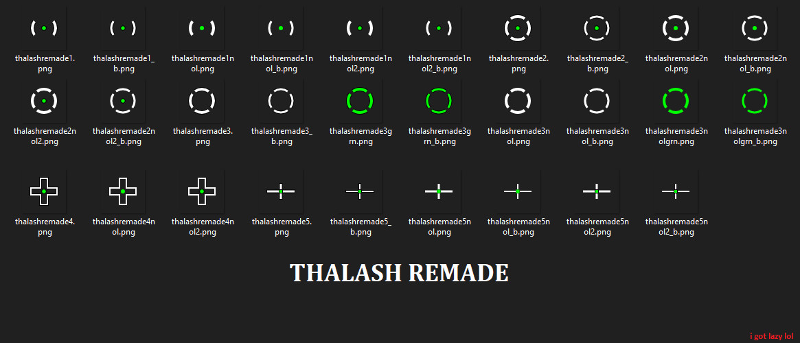 Thalash Remade (+Default looking ones)