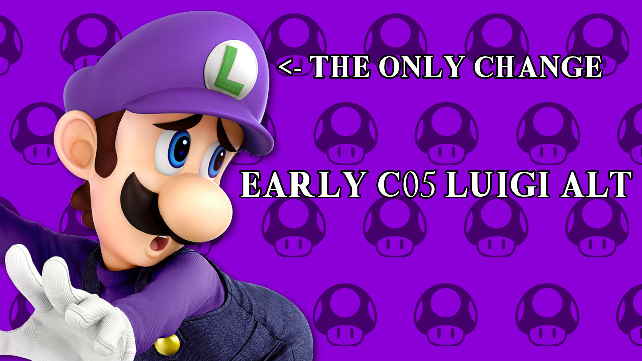 Early c05 Luigi Alt [Super Smash Bros. Ultimate] [Mods]