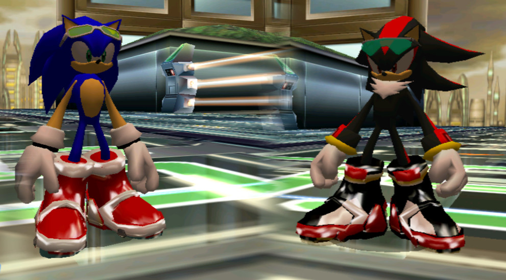 Sonic & Shadow Cover S Shoes [Sonic Riders Zero Gravity] [Mods]