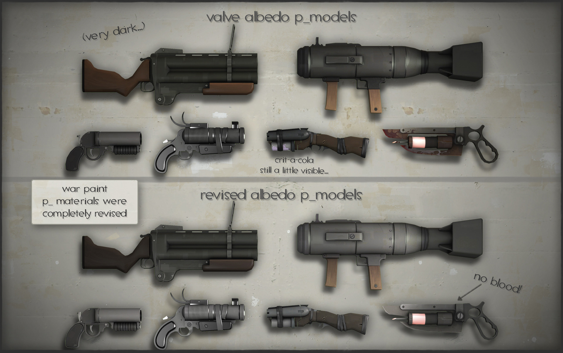 War Paint Materials fixes and improvements [Team Fortress 2] [Mods]