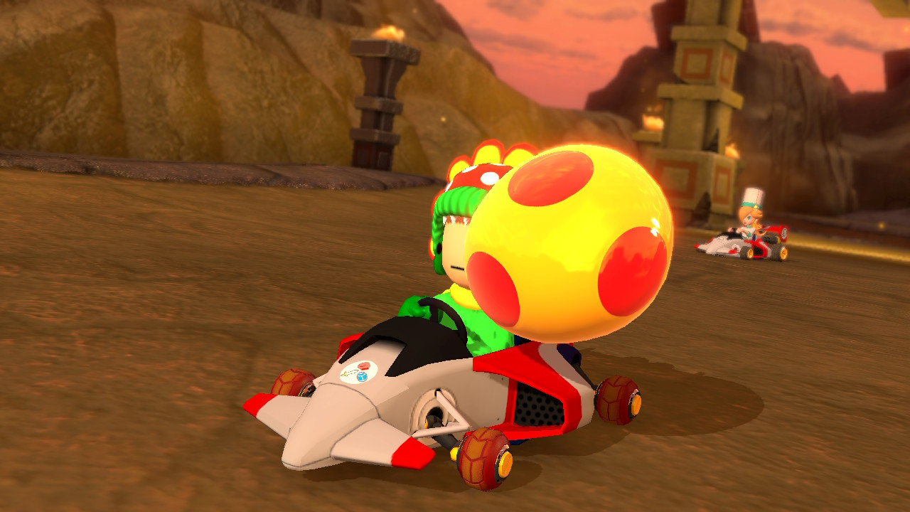 Mega Mushroom Over Golden Mushroom Mario Kart 8 Deluxe Mods