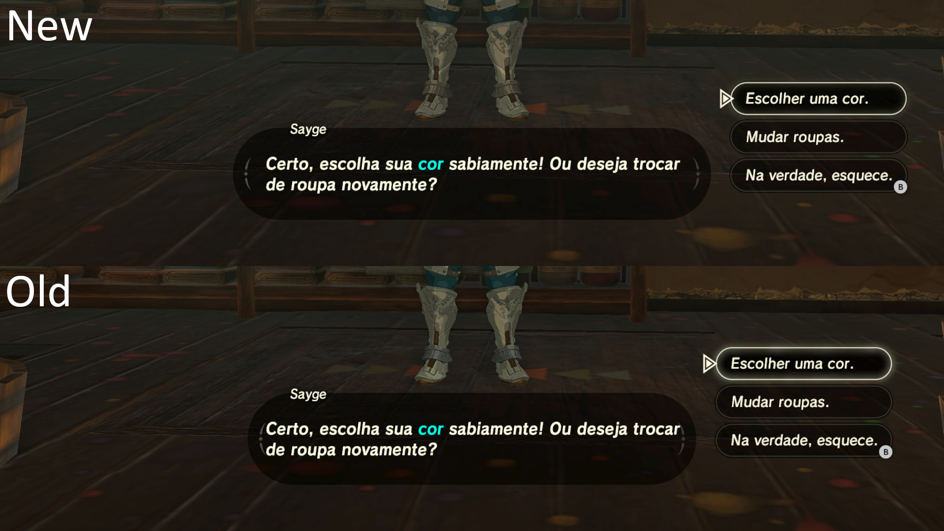 TRADUÇÃO EM PORTUGUÊS-BR, ZELDA BOTW