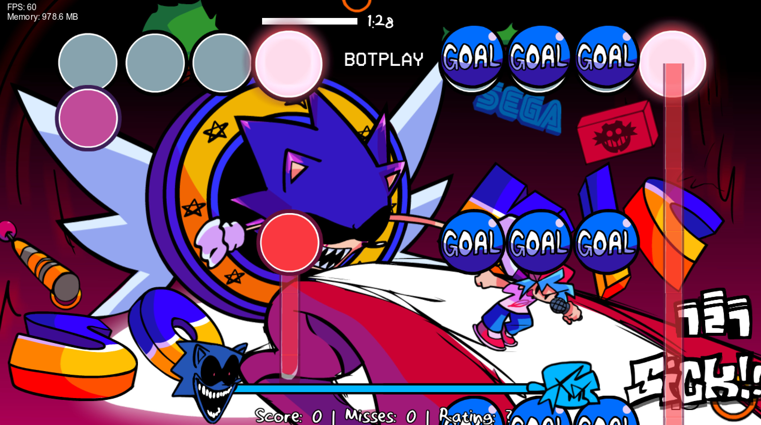 fnf vs sonic.exe 3.0 Android gama baja apk completo(link en la