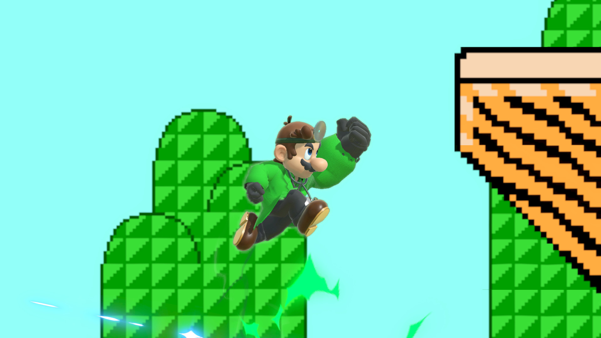 green-and-black-dr-mario-mod-for-super-smash-bros-ultimate-ssbu-mods