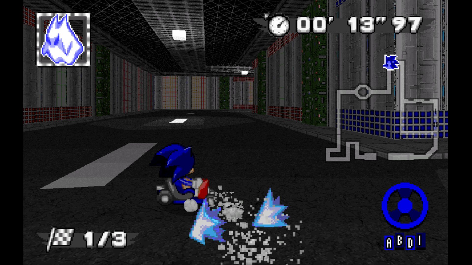 Faker Sonic [Sonic Robo Blast 2 Kart] [Mods]