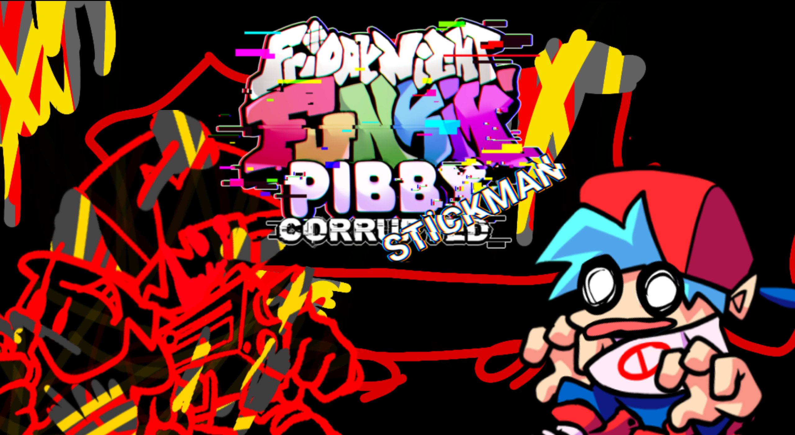 Fnf x Pibby VS. Red bf bob corrurped