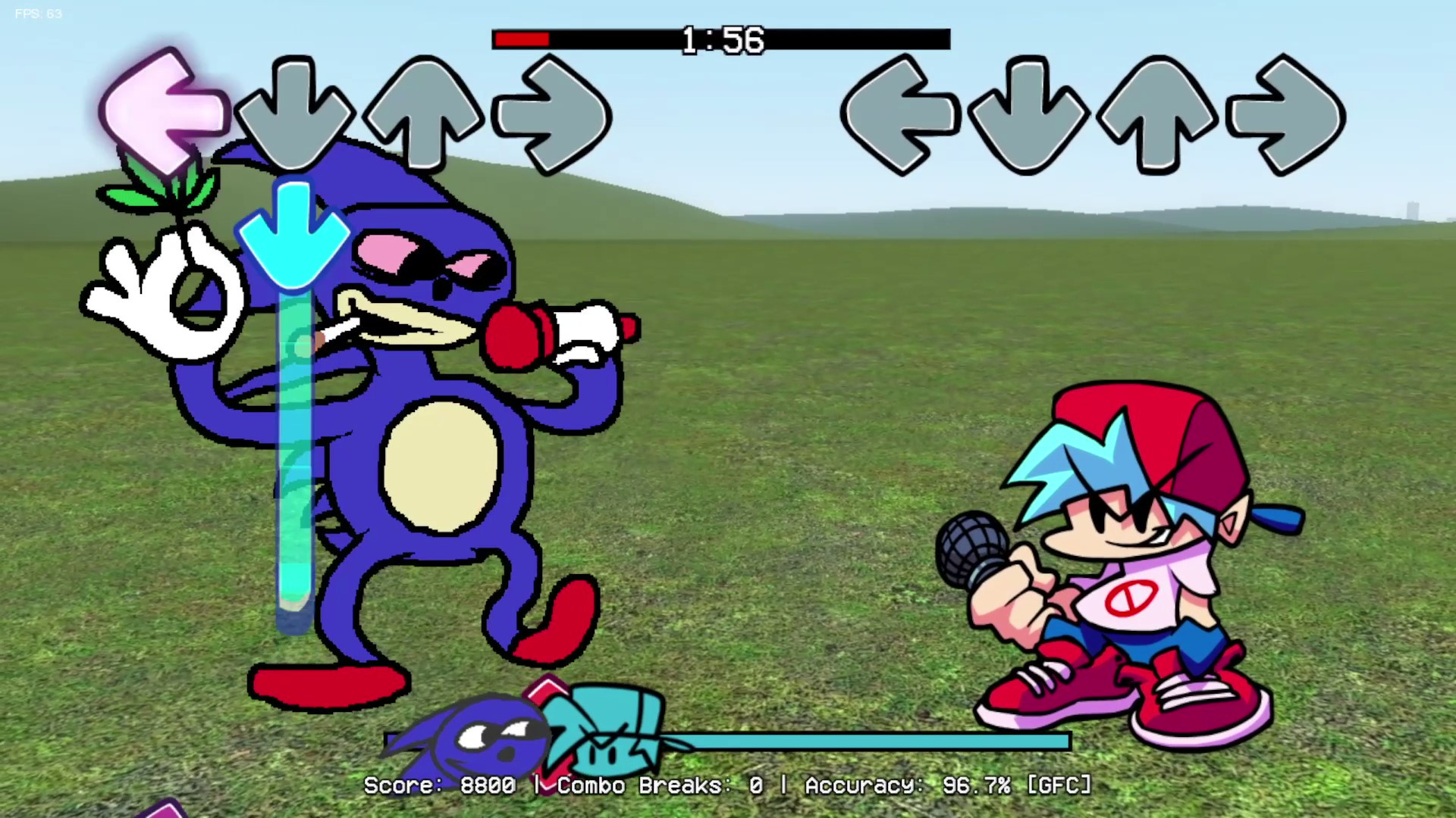 A Sanic Reskin (Psych Only) [Friday Night Funkin'] [Mods]