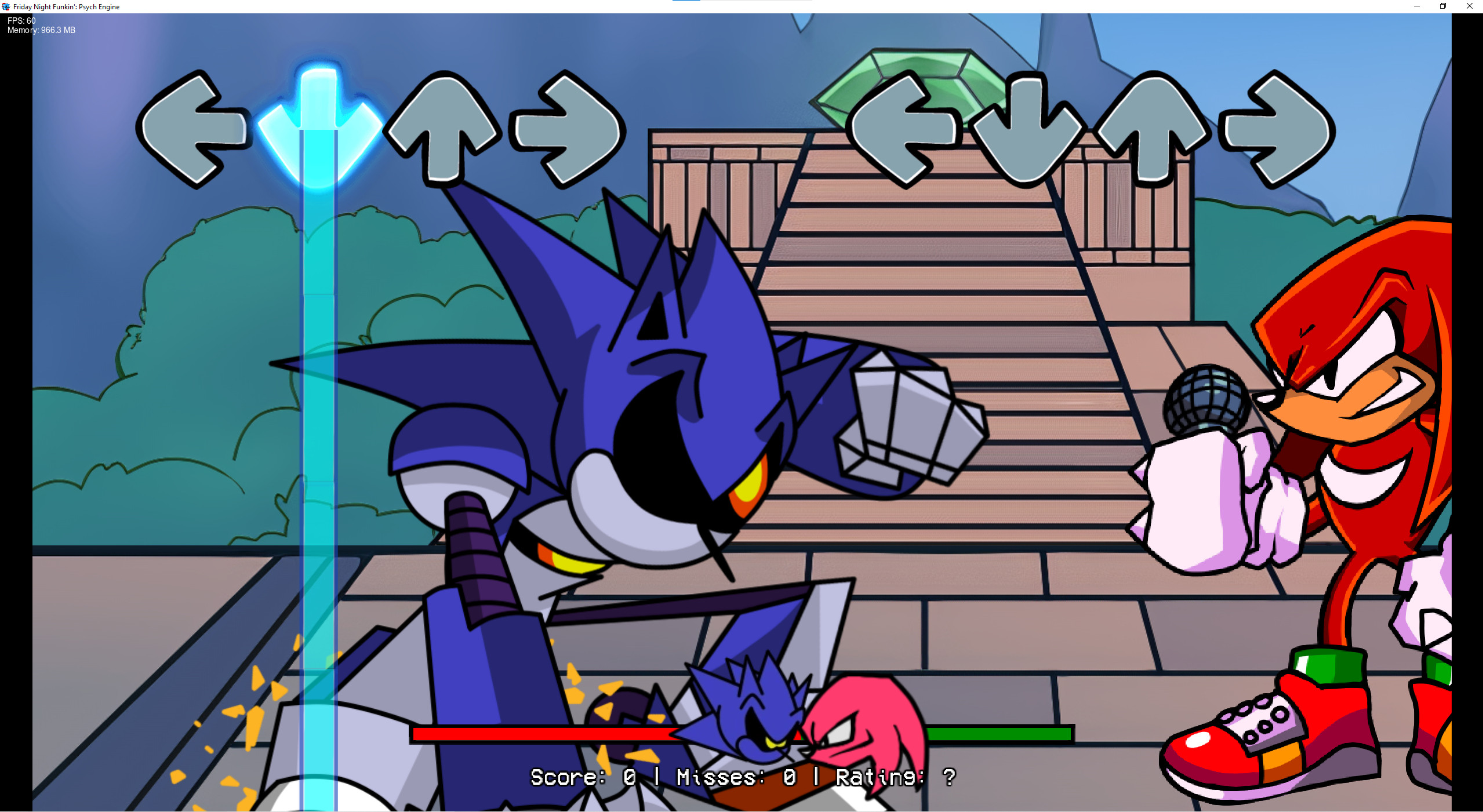 Knuckles vs Mecha Sonic by thewax70 on Newgrounds