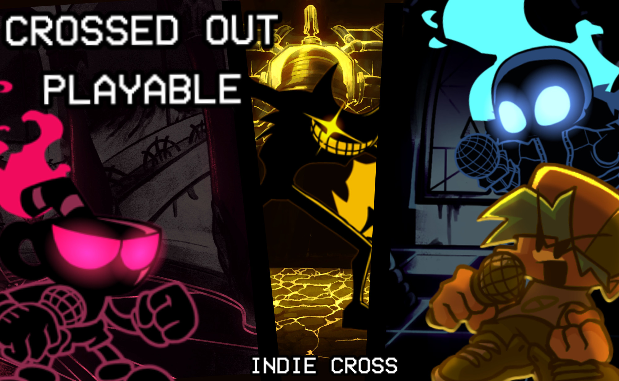 Playable Indie Cross Sans [Friday Night Funkin'] [Mods]