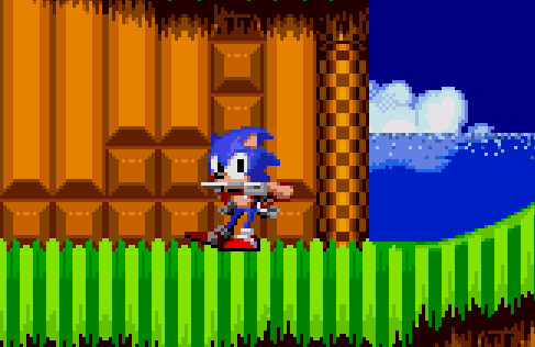 Sonic With A Gun [Sonic The Hedgehog 2 Absolute] [Mods]