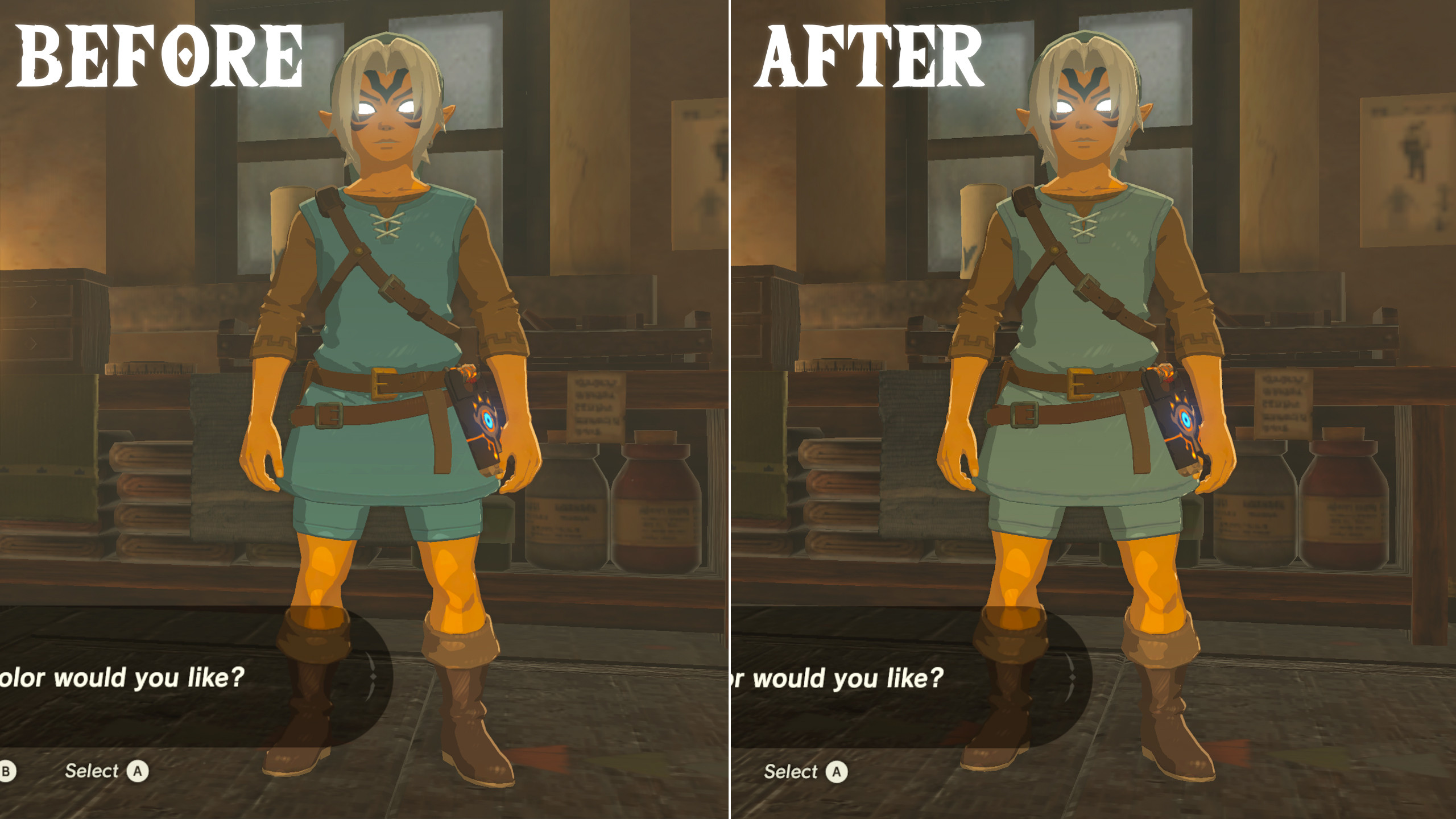 Deity Light Blue Dye Replacement [The Legend of Zelda Breath of the