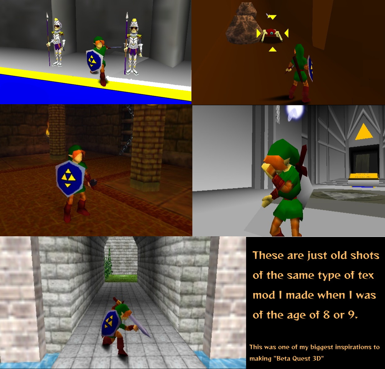 Beta Character Designs of Ocarina of Time