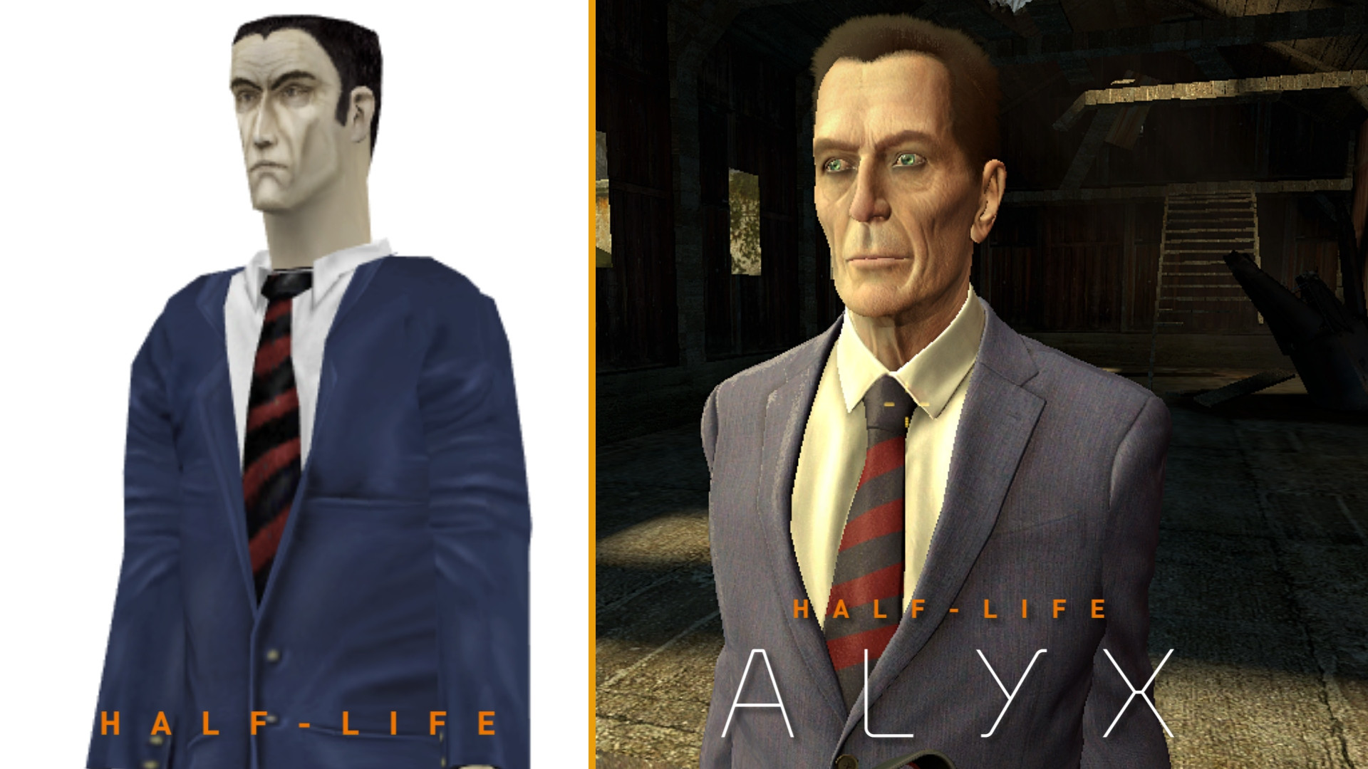 Half-Life: ALYX G-Man With Old Designs [Half-Life 2] [Mods]