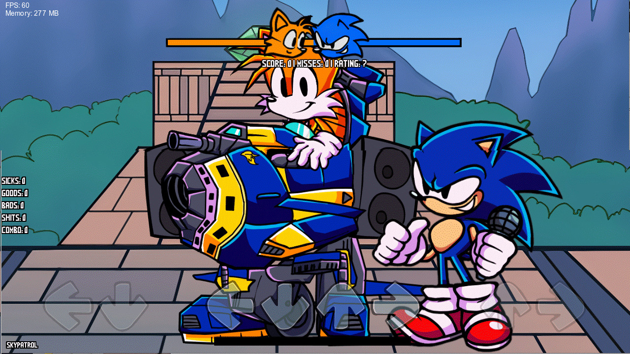 FNF: SONIC RHYTHM RUSH! FANMADE free online game on