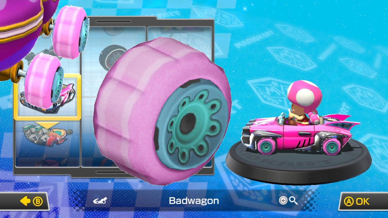 Pink blue Sponge Tires from MKT [Mario Kart 8] [Mods]