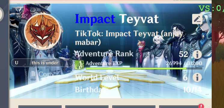 Avatar Icon and Namecard custom