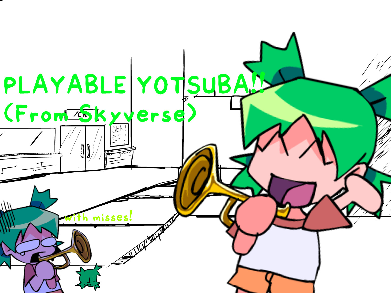 Playble Yotsuba From Skyverse (Fla Offset Misses!)