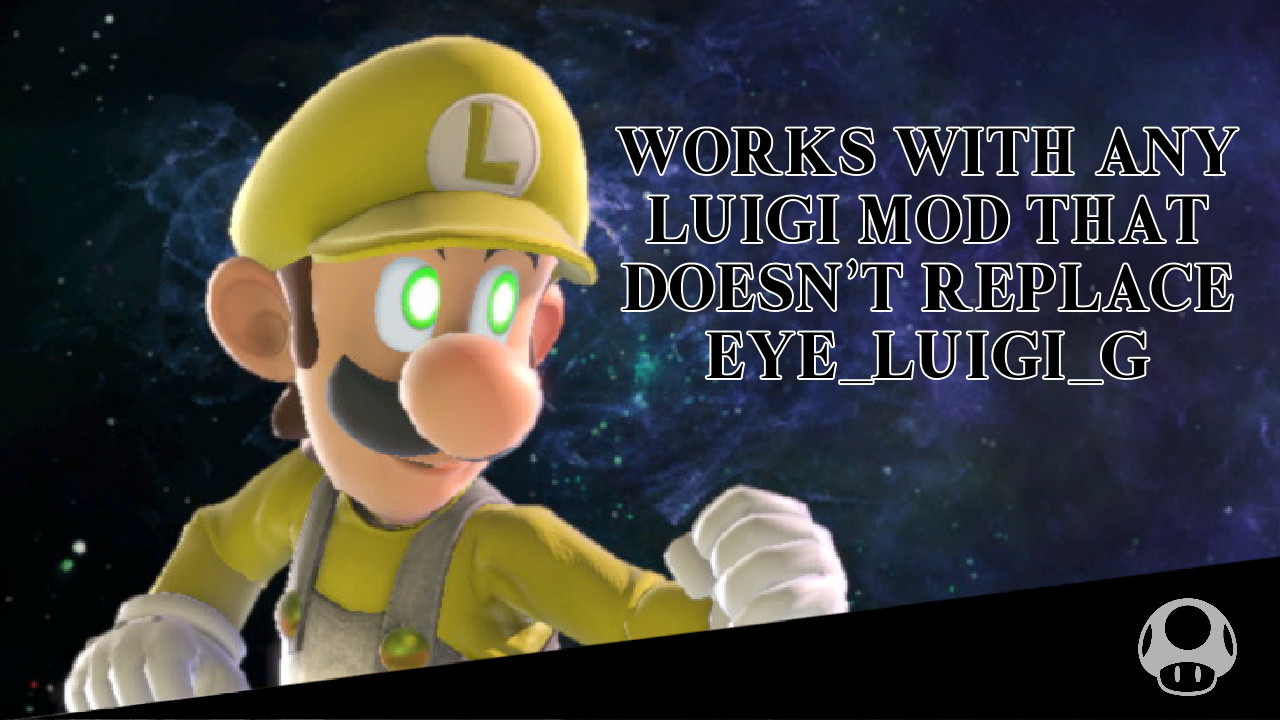 Green Fs Parry Eyes For Luigi [super Smash Bros. Ultimate] [mods]