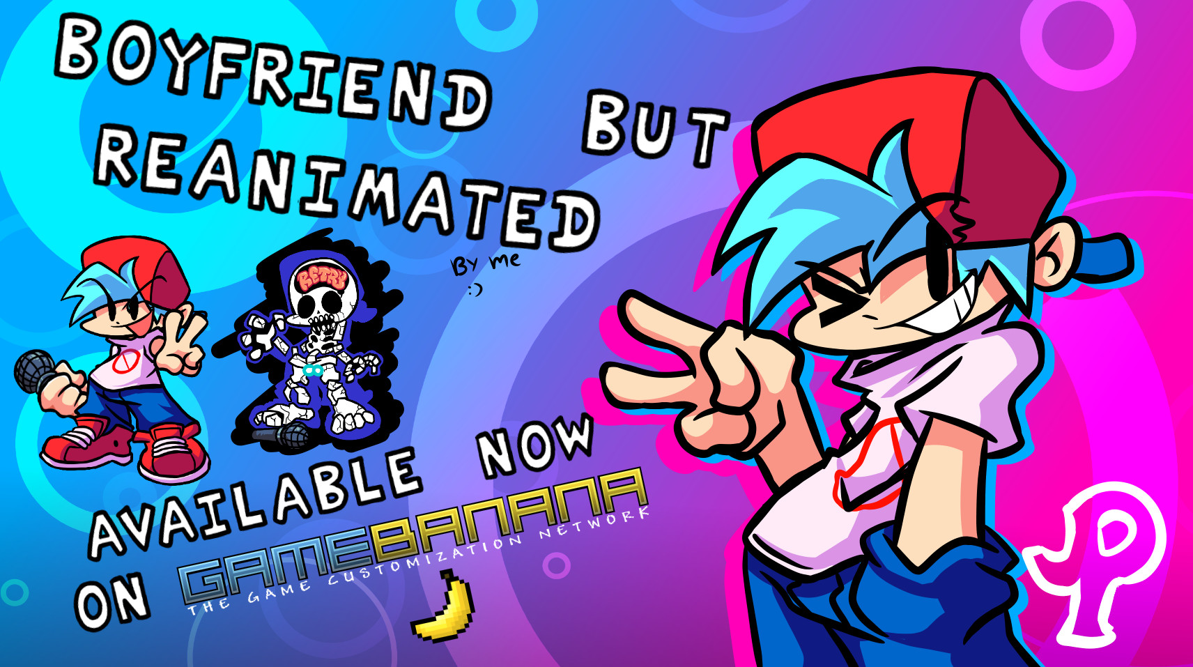 Boyfriend Reanimated by P-halv - FNF Character [Friday Night Funkin ...