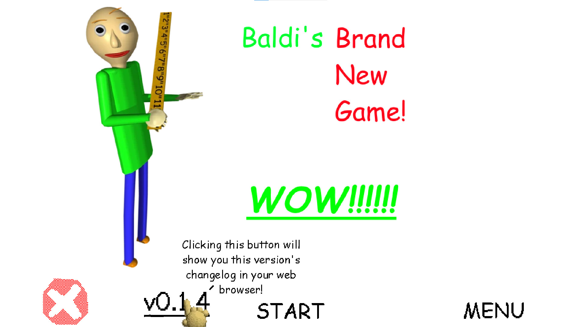 NEW* Menu INVISIBLE Mod - Baldi's Basics in Education and Learning