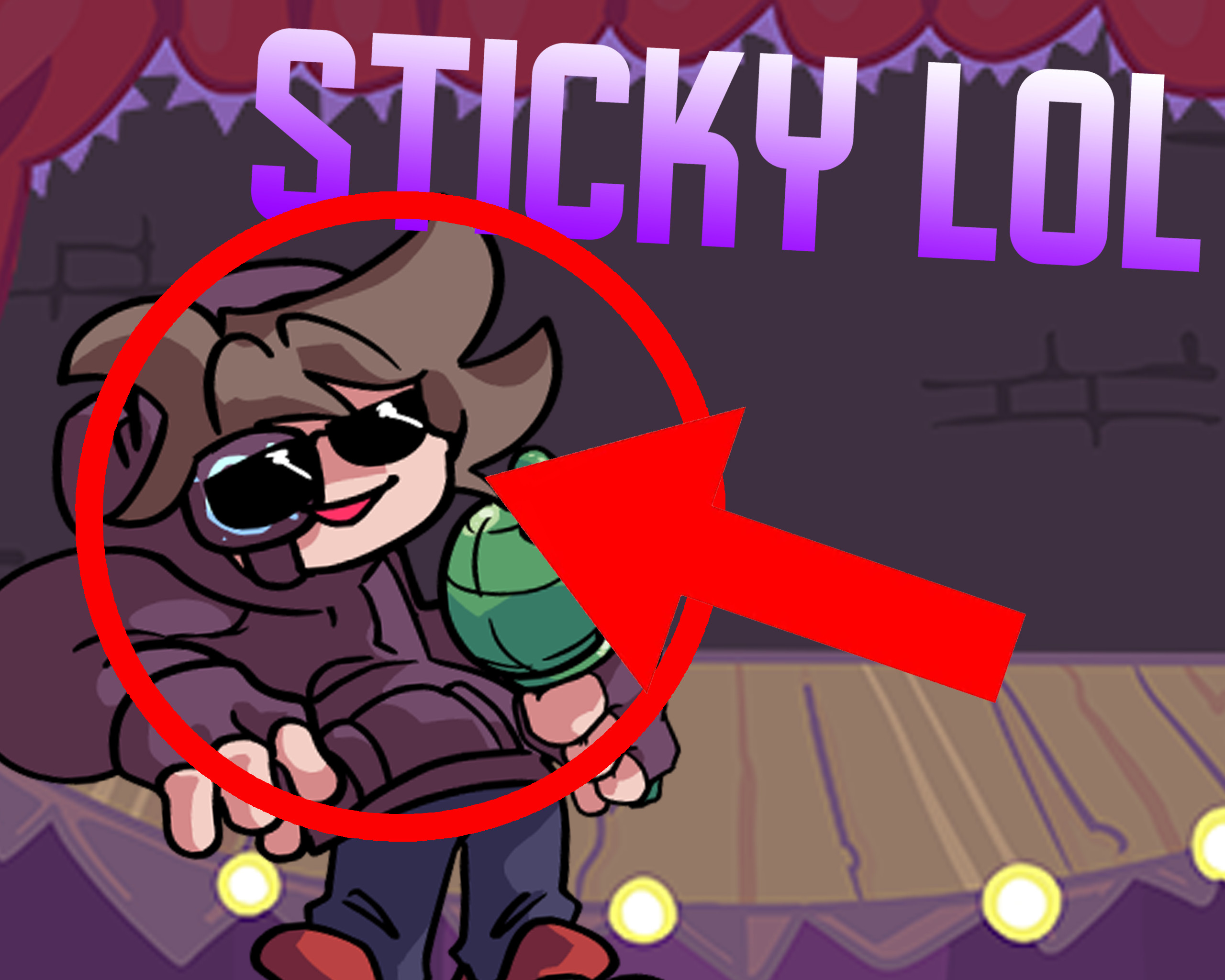 Low Effort VS Sticky (made in 1 hour lol) [Friday Night Funkin