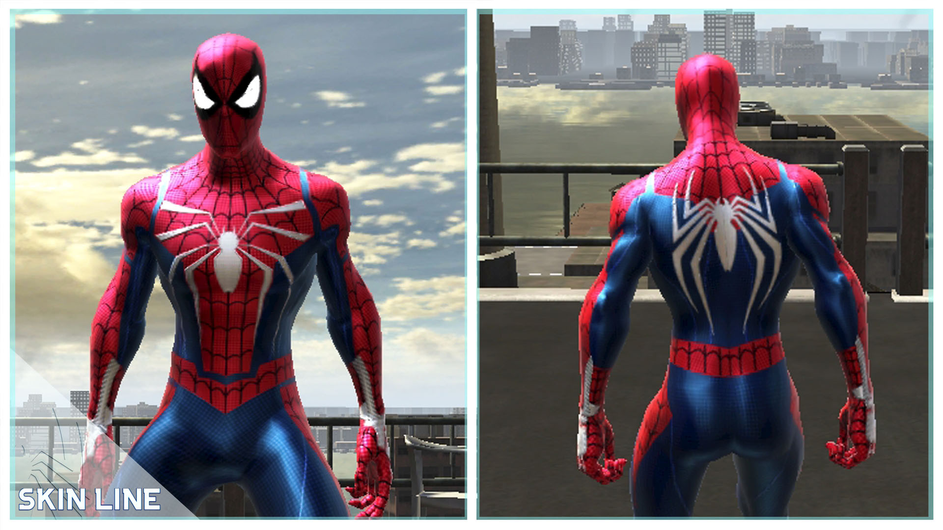 Advenced Suit PS4 (Intro Spider Verse)) [Spider-Man: Web of Shadows] [Mods]