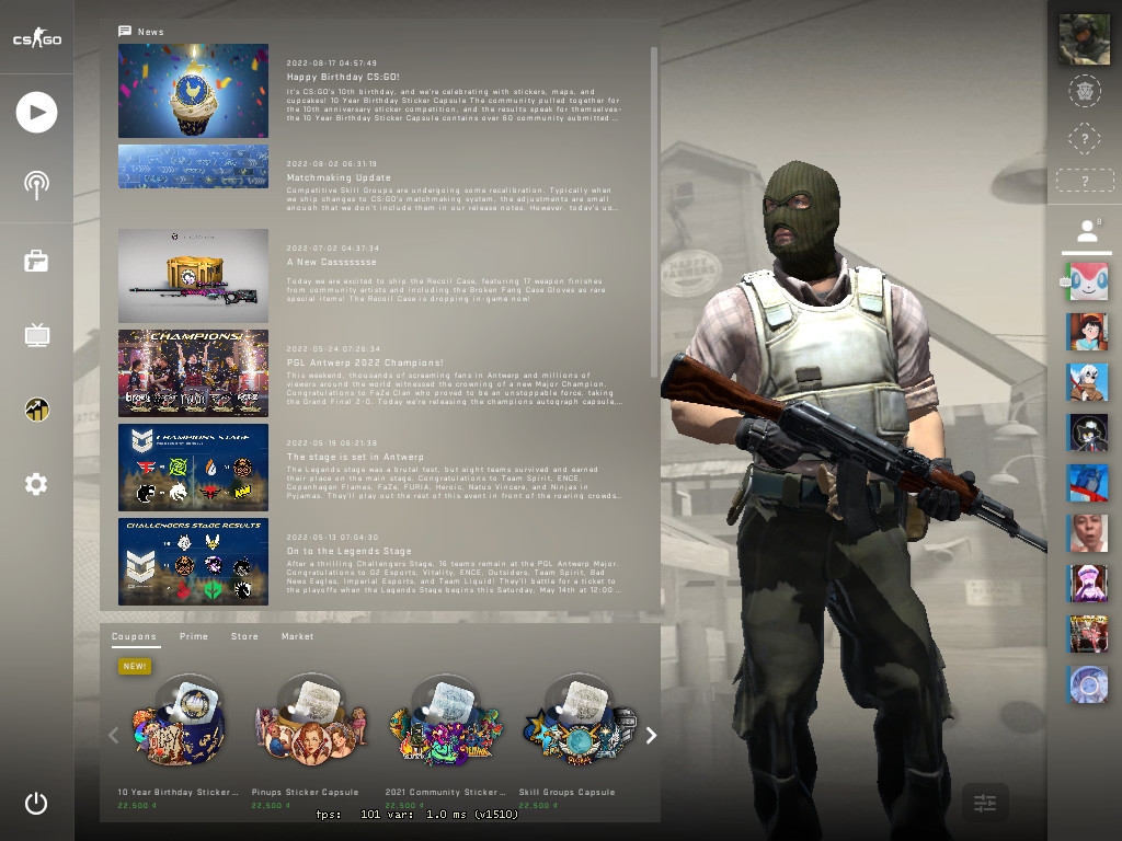 Main menu, Counter-Strike Wiki