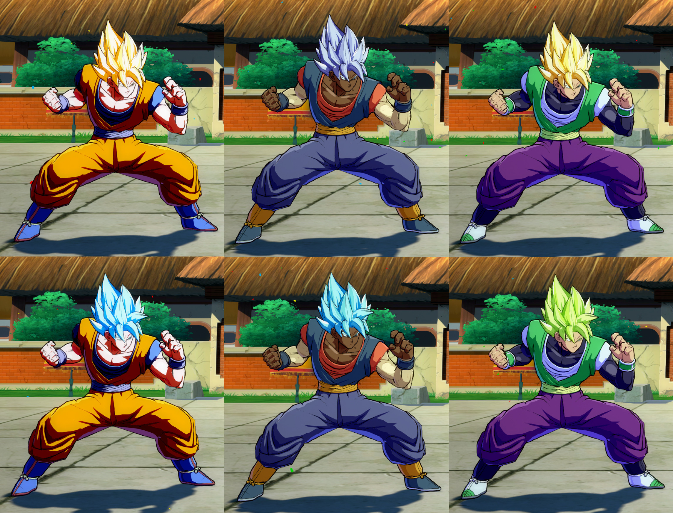 Goku SSJ & SSJ Blue Recolors - BenichonSan [Dragon Ball FighterZ